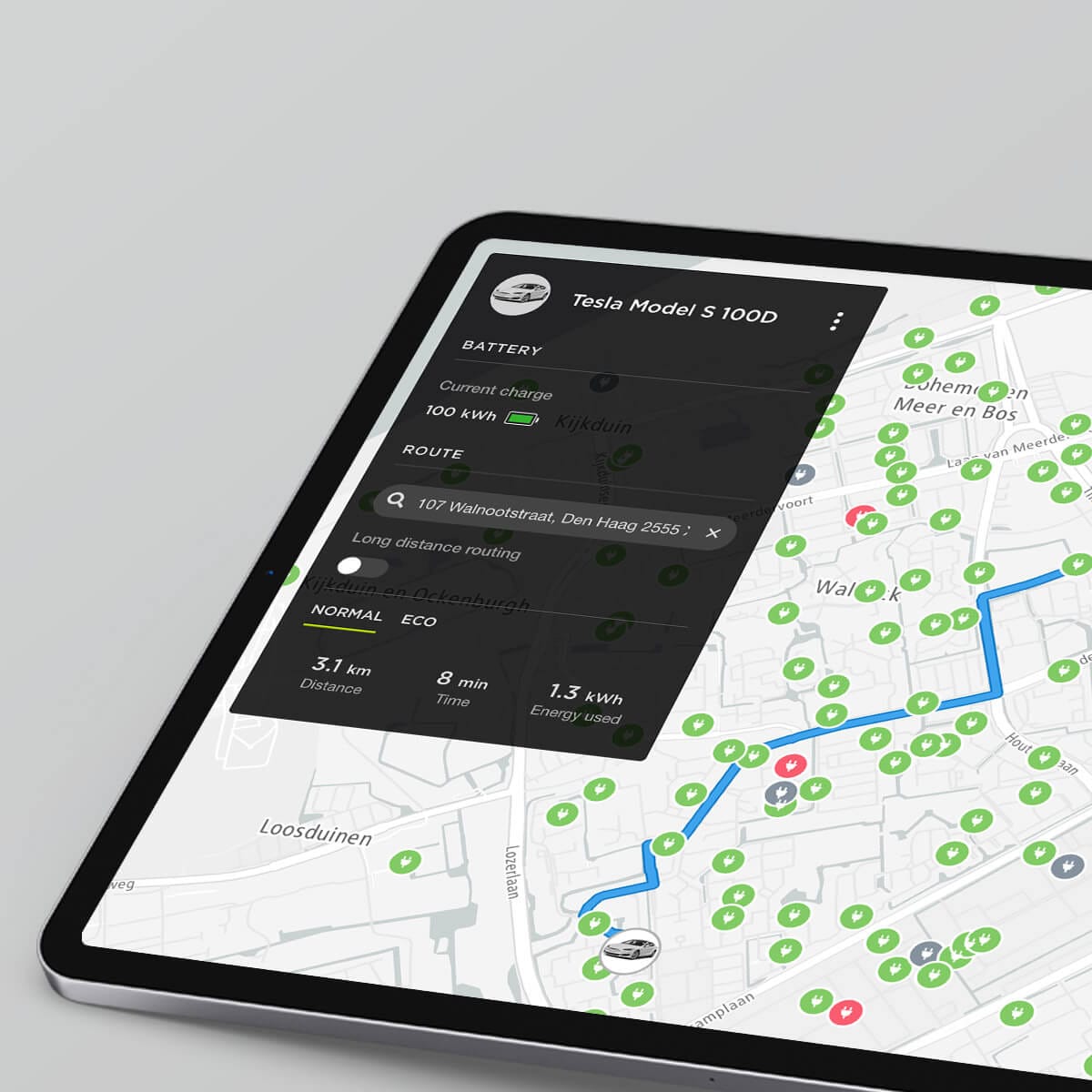 EV Charging Stations Availability and EV Routing Services TomTom