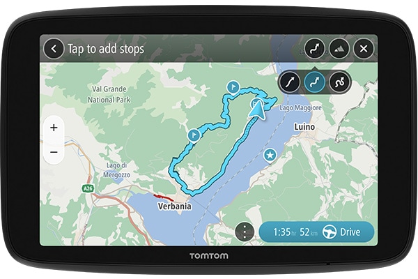 Equipamento de navegação GPS TomTom GO Camper para autocaravanas