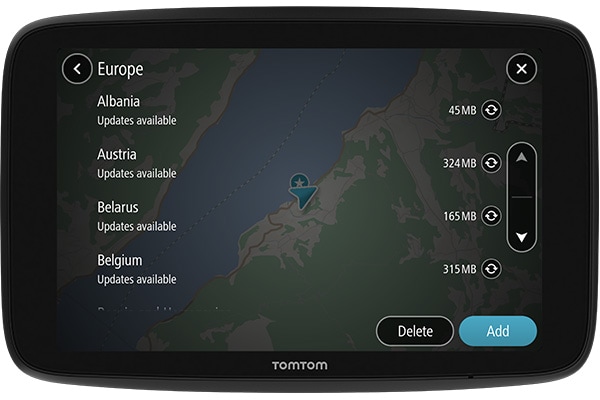 TomTom GO Camper Max GPS-navigasjon for campingbil
