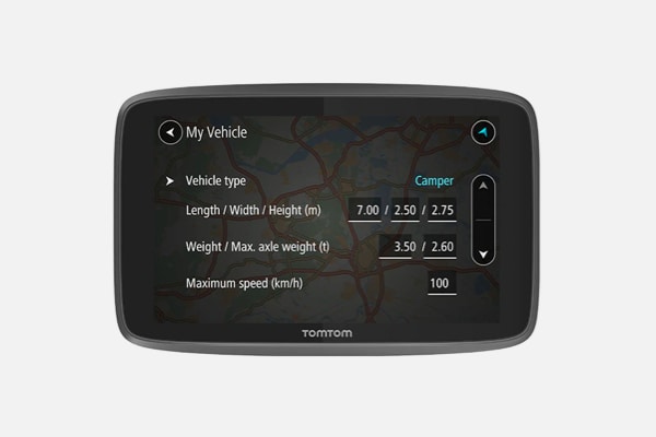 TomTom GPS Camper Navigation GO Camper