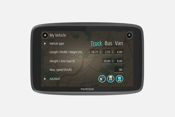 GPS pour poids lourds TomTom GO Professional