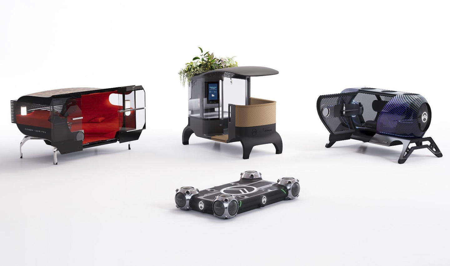 The Citroen Skate, is a multi-purpose, modular electric vehicle concept.
