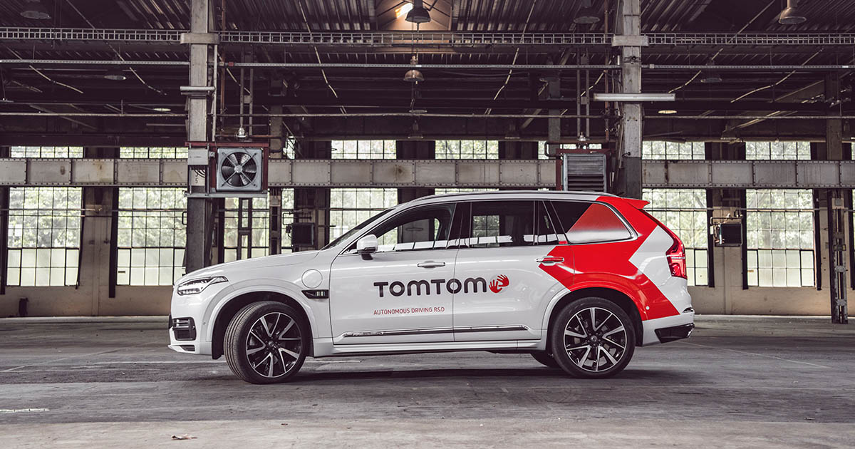 Self-driving test car with TomTom HD-Map Technology | TomTom